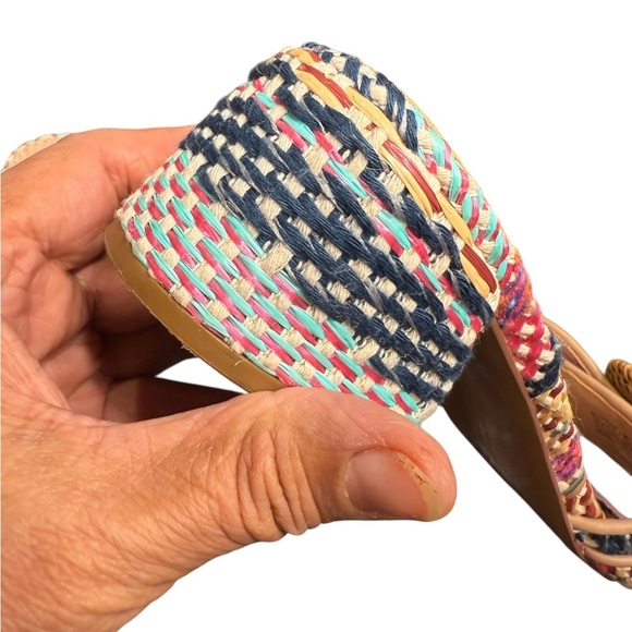 STEVEN NEW YORK Blythe Sandal Multicolor Woven Slide Sandals - Picture 9 of 11
